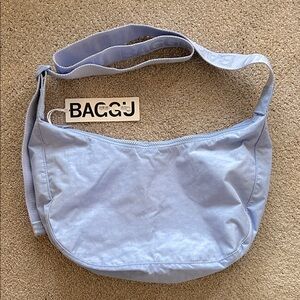 BAGGU medium crescent bag in French blue